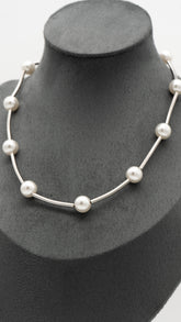 Silver Gleaming Tide Necklace